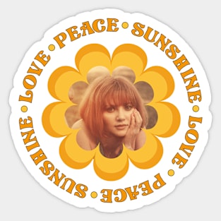 Love Peace and Sunshine Sticker